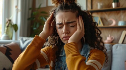 Fototapeta premium person with headache