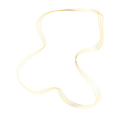 Gold liquid geometric shapes. Graphic elements