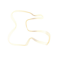 Obraz premium Gold liquid geometric shapes. Graphic elements