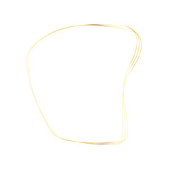 Gold liquid geometric shapes. Graphic elements