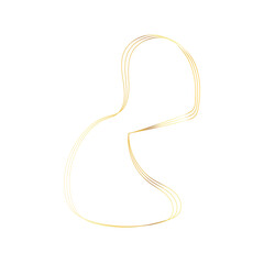 Obraz premium Gold liquid geometric shapes. Graphic elements