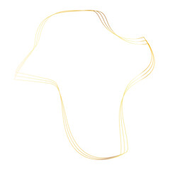 Gold liquid geometric shapes. Graphic elements