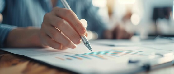 Team working on business plan in office, brainstorming session, corporate strategy