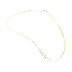 Gold liquid geometric shapes. Graphic elements