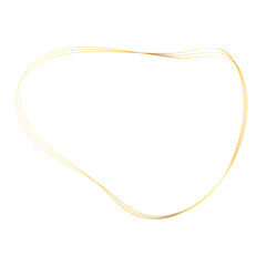 Gold liquid geometric shapes. Graphic elements