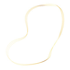 Gold liquid geometric shapes. Graphic elements