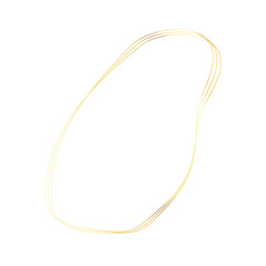 Gold liquid geometric shapes. Graphic elements