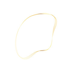 Gold liquid geometric shapes. Graphic elements