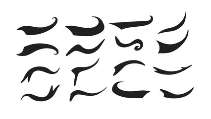 Baseball swoosh,Calligraphic swoosh underline.