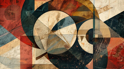 Modern Abstract wallpapers and backgrounds. Cubism abstract wallpaper. Circle Abstract wallpaper.