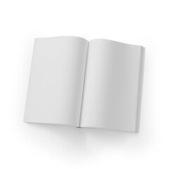 An image of a White Book isolated on a white background