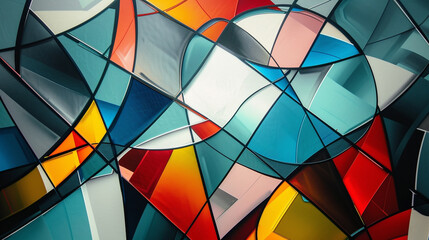 Fototapeta premium Modern Abstract wallpapers and backgrounds. Cubism abstract wallpaper