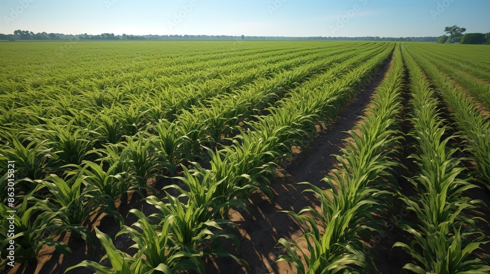 Sticker field of corn