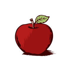 Hand Drawn Apple Fruit Illustration
