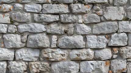 Obraz premium Rugged stone wall featuring distinct groove lines and natural variations in texture