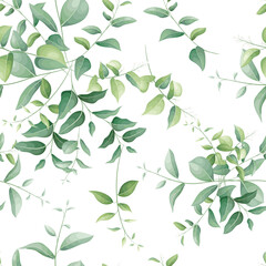 leaf botanical seamless pattern vector design for cover fabric interior decor Cute pattern with plant branch