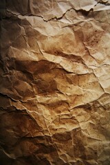 Fototapeta premium A close-up shot of a piece of brown paper with texture and creases