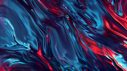Obraz premium Neon Dreamscape: Fluid Marble in Cool Tones