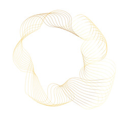 Abstract Gold liquid geometric element, shapes