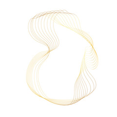 Abstract Gold liquid geometric element, shapes