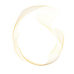 Abstract Gold liquid geometric element, shapes