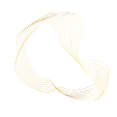 Abstract Gold liquid geometric element, shapes