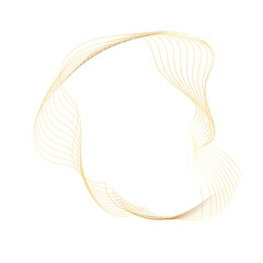 Abstract Gold liquid geometric element, shapes