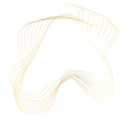 Abstract Gold liquid geometric element, shapes