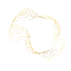 Abstract Gold liquid geometric element, shapes