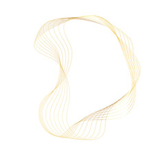 Abstract Gold liquid geometric element, shapes