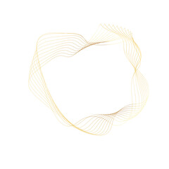 Abstract Gold liquid geometric element, shapes