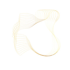 Abstract Gold liquid geometric element, shapes