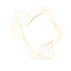 Abstract Gold liquid geometric element, shapes