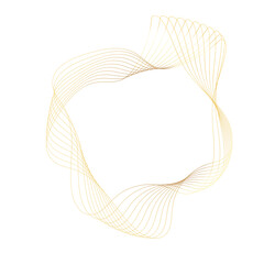 Abstract Gold liquid geometric element, shapes