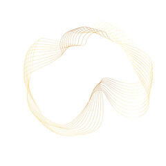 Abstract Gold liquid geometric element, shapes