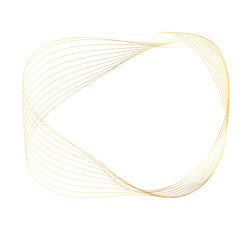 Abstract Gold liquid geometric element, shapes