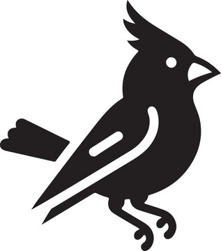 recommend clip art: cardinal silhouette vector illustration