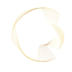 Abstract Gold liquid geometric element, shapes