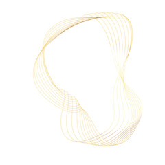 Abstract Gold liquid geometric element, shapes