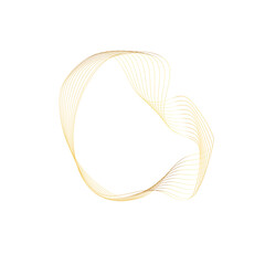 Abstract Gold liquid geometric element, shapes