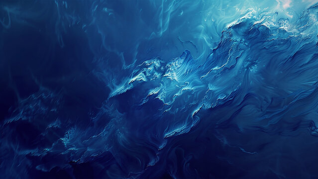 Ethereal Oceanic Swirls: A Unique Abstract Wallart Masterpiece Ideal for Wallpaper Design