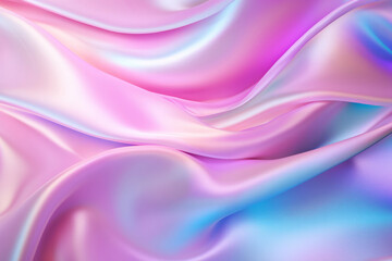 Obraz premium Processed collage of Iridescent fabric trendy cloth holographic texture. Background for banner