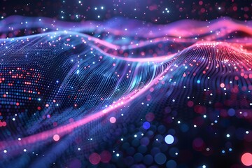 Mesmerizing Digital Waves of Light and Color