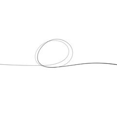 Continuous one line circle stroke 