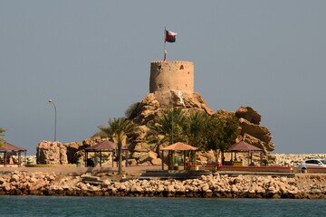 Torre de Al-Serah en Qurayyat, Sultanato de Omán