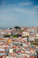 Fototapeta premium Portugal, Lisbon. Skyline from Sao Jorge castle