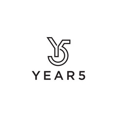 Y5, 5Y Initial letter logo