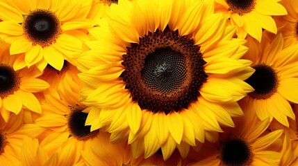 Obraz premium sunflowers in a garden