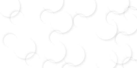 Abstract white geometric overlapping circle background with shadow. Vector circles template vector design. white background texture, Xmas, backdrop, lights, wallpaper design.