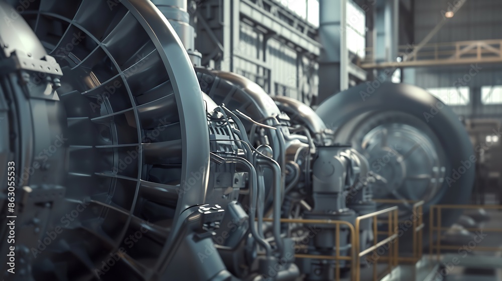 Aufkleber windmill turbine generator generate electricity engineering efficiency environmental sustainable renewable energy turbine windmill generator system hud is show around that engineering : Generative AI